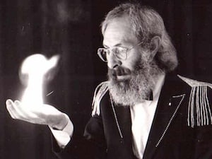 Gregory performing psychic demonstrations