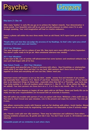 Gregory offers Psychic Readings